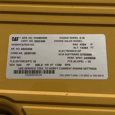 CAT C18 เครื่องยนต์ดีเซลอุตสาหกรรม C18 ACERT TXW04866